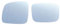 Tür Außenspiegel Glas Beheiztes Spiegelglas für die Linke Fahrerseite des Autos, Weitwinkel-Rückspiegelobjektiv für VW Transporter T5 2003–2009, Alter Caddy Glas Spiegel(1 Pair)