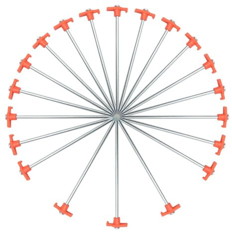 Zelt Heringe | ing Boden Befestigung Zelt Spikes - 20 Stück Robust Outdoor Heringe Pflöcke Festzelt Befestigung für Sand Wiese Trekking