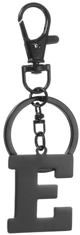 YELARXI Schlüsselanhänger mit Initialbuchstaben, Alphabet E, niedlich, passend für (Handtasche, Rucksack, Autoschlüsseltasche, Schlüsselanhänger, Geschenk, Damen und Herren) 8,9 cm & Edelstahl