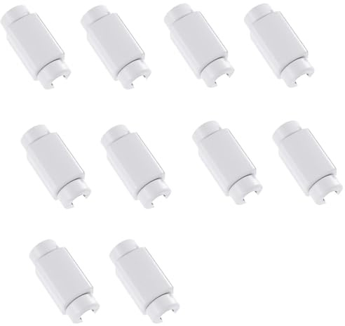 QIHAWN 10Pcs Cable Protector Anti-Break for Phone Charger Cord White | 10pcs anti-break cable protectors, silicone plastic, snap-on, extends cord life for phone charger usb earphone cables