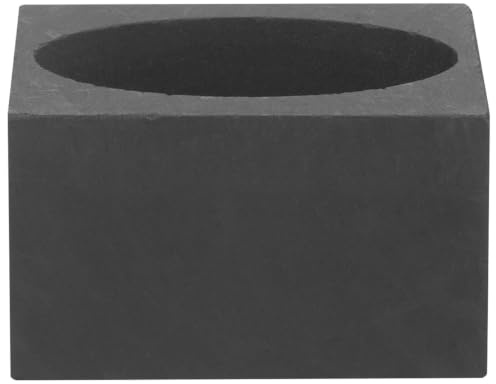 Kisangel Graphit Gussform in Herzform mit Korrosions und Stoßfestigkeit Metallgussform für Schmelzguss und Wissenschaftliche Testanalyse Schwarz