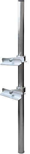Satix Sat Aluminium-Klemmhalterung Satelliten-Schüssel für Balkon-Geländer