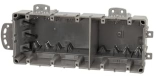 Southwire MSBMMT5G 5 Gang Multi Mount Device Box with Depth Adjustable; Heavy Duty 42lb ; Gray