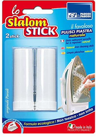PARODI & PARODI- Stick Pulizia Piastra Ferro da Stiro, Accessori da Casa Ideale per Pulire Ferro da Stiro Verticale o con Caldaietta, Perfetto per la Rimozione del Calcare e Residui, Origine Naturale