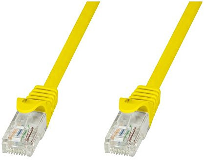 Techly Professional 100822 Cavo di Rete Patch in Rame Cat.6 Giallo UTP 0,3 Metri Giallo