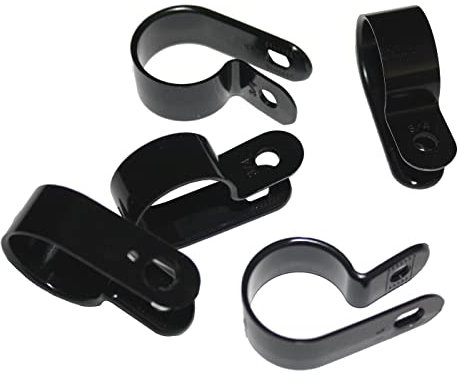 Lumonic Kabelclip Set 100x P-Clip I Perfekt geeignet für Kabel mit 12mm Durchmesser 1/2 I Auch als: Kabelschelle, Kabelhalter und Chassisklemmen eins