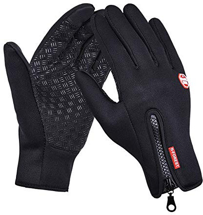 Yizhet Winter-Sporthandschuhe, Herren & Damen, Touchscreen-Funktion, Thermo-Material, Winddichte und rutschfeste Handschuhe für Radfahren, Fahren & Alltag (Unisex)