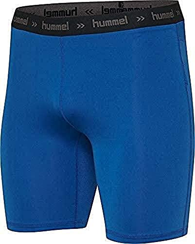 hummel Mens Hml First Performance Tight Shorts, Blue, Extra Large