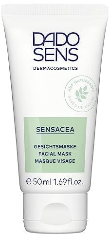DADO SENS SENSACEA GESICHTSMASKE 50ml - milde Gesichtsmaske - verwöhnt und befeuchtet hypersensible Gesichtshaut mit Neigung zu Couperose bis hin zu ersten Anzeichen auf Rosacea
