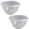 Wham 12181 Cuisine Clear Plastic Mixing Bowl 4 Litre 30x28x16cm (2 Bowls)
