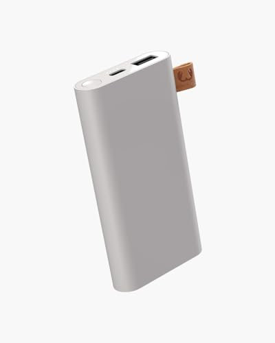 Fresh ‘n Rebel Powerbank 6000 mAh USB-C | Cargador portátil/Battería Externa – 2 Puertos USB-C y USB – Ice Grey