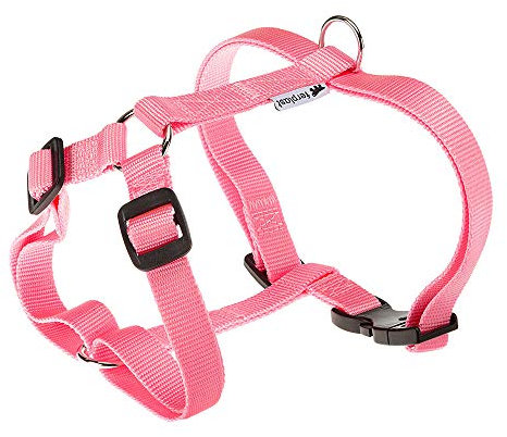 Ferplast Hundegeschirr Grosse Hunde Champion L, Hundegeschirr an 3 Punkten verstellbar, einfach zu tragen, Brustumfang 50–82 cm. Rose