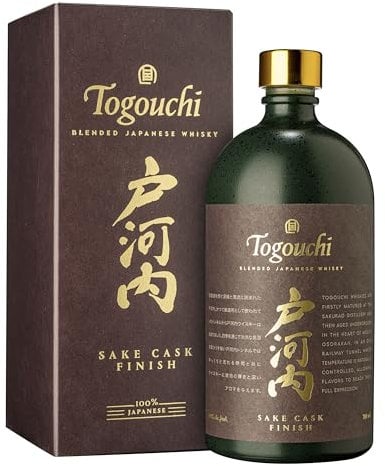 Togouchi Sake Cask | Japanese Blended Whisky | mehrere Monate in Sakefässern verfeinert | fruchtiges und holziges Profil | 100% Gerste | aus Japan | 40% Vol. | 0,7 Liter