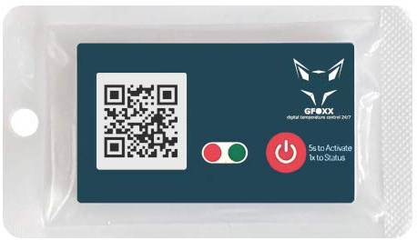 GFOXX Bluetooth Datenlogger Thermometer - 380 Tage Laufzeit, 0°C bis +60°C - Automatische Temperaturlisten - HACCP konform - Digitale Hygienedokumentation per App mit Alarmfunktion