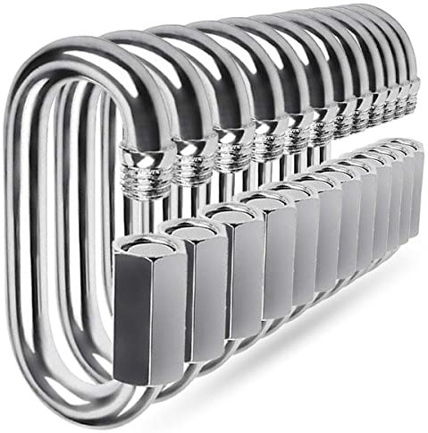 Quick Link, Ekunbuy 304 Stainless Steel Heavy Duty Locking Clips Chain Connector Repair Link Buckle for Swing Outdoor Camping