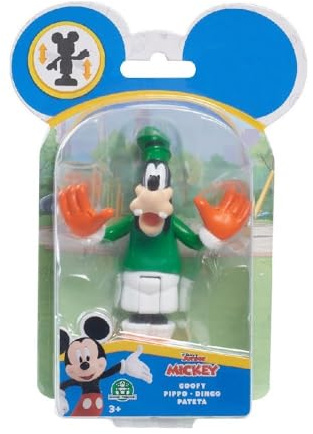 Just Play Disney Junior Mickey Mouse bewegliche Sammelfigur 1-Pack Soccer Goofy im Fussballtrikot 5cm, ab 3 Jahren