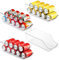 HOMQUEN Organizador De Latas De Refresco Para Refrigerador, Congelador, Mostrador, Gabinetes, Despensa. Soporte Organizador De Bebidas Y Alimentos Enlatados Para Almacenamiento Paquete De 4