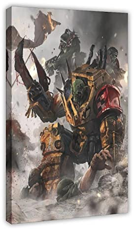 RIPEX Warhammer 40k Spiel Leinwand Poster Wandkunst Dekor Druck Bild Gemälde für Wohnzimmer Schlafzimmer Dekoration Rahmen Stil 30 x 45 cm