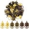 BETESSIN 40Pcs Metall Brads mit Pull Ring Mini Brads zum Basteln 19MM Möbelknöpfe Mini Knöpfe Schrank Vintag Musterklammern Klein Schublade Griff für DIY Scrapbooking Möbel Deko