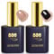 YTD Likomey Gel Nail Polish Base and Top Coat Set,2 Pcs 15ml Shine Gloss Nail Gel No Wipe Top Coat and Base Coat Kit
