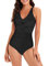 Century Star Badeanzug Damen Bauchweg Damen Große Größe Badeanzug mit Bügel Badeanzüge für Frauen Sport Schwarz 44-46