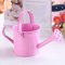 Regadera para Plantas Domésticas, Regadera para Flores, Regadera de Metal, Regadera para Interiores con Cabezal Rociador, Juguetes para Regadera para Niños(Rosa Flor de Cerezo)