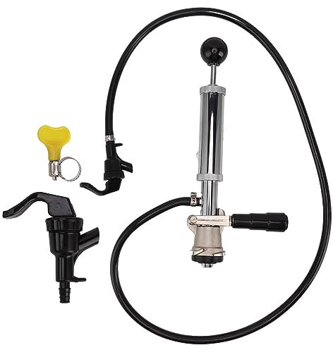 Okuyonic Pompe de Bière de Type S, Pompe à Fût de Bière Robinet de Fût Système 4 Pouces Portable pour Brassage Maison