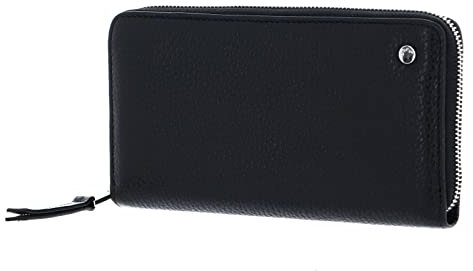 ABRO Damen Geldbörse Nos Reisezubehör-Reisebrieftasche, Schwarz/Nickel