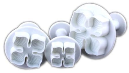 MILISTEN 3St tortendeko einschulung Ausstechform Hortensien-Fondant-Ausstecher Kuchen-Fondant- Handbuch Fudge Keksform Schneidemaschine Kolben Weiß