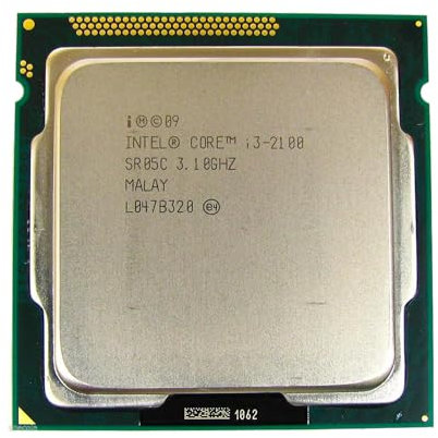 Intel Core i3-2100 3.10 GHz Dual-Core Quad-Thread 3 MB Cache 65 W CPU Processore LGA 1155