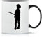 Moonai Robert Cure Smith Tasse à Thé à Café En Céramique Classique Blanc Noir Rose Magie 330ml