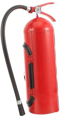 ORFOFE Scatola Di Metallo Estintore Armadietto Del Vino Nero C Stile Regalo Di Festa Armadio Estintore Porta Bottiglia Di Vino Cordolo In Gomma Supporto Di Stoccaggio Del Vino Ferro Mini