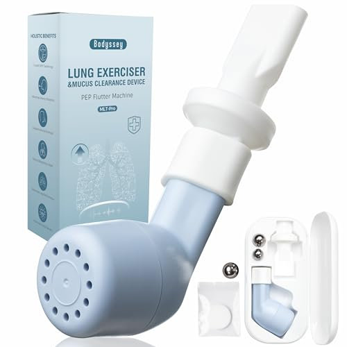 Bodyssey Fortschrittlicher Atemtrainer, Flatterventil-Design für Atemwegsräumung - Kompaktes Atemübungsgerät mit OPEP-Technologie