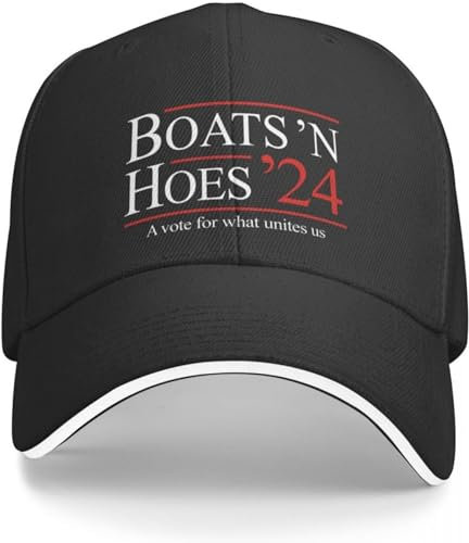 Baseballkappe Hip Hop Sonnenhut Boats 'N Hoes 2024 Baseballkappe Papa Hut Anime Hut Visier Cosplay Cap für Damen Herren