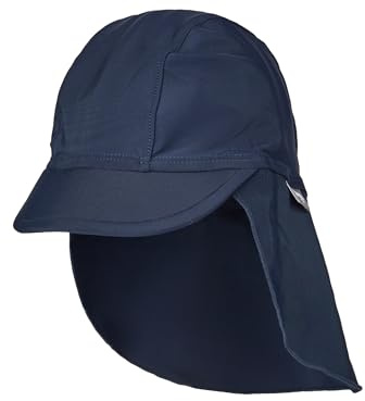 Sterntaler Schirmmütze Nacken Uni - Baby- und Kinder Mütze mit Nackenschutz - UV-Schutz 50+ Bademütze - Kopfbedeckung Schwimmbad und Strand - Unisex Bademode