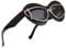AJYADO Cat Eye Sunglasses Gothic Glasses Retro Style for Men and Women Clear Vision Cat Eye, black
