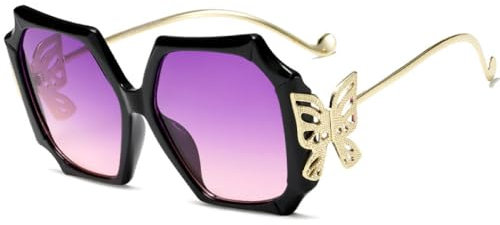 WNCKSQ Square Sunglasses Women DesignerSunglasses Vintage visor sunglass Man Shades Gradient UV400,Purple,1