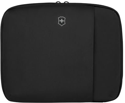 Victorinox Travel Essentials Toiletry Bag, Kosmetiktasche zum Aufhängen, Kulturtasche mit Wasserdichtem Fach, Reise-Accessoire, Damen/Herren, Schwarz