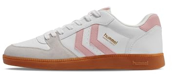 hummel Lacets de Basket Handball Parfaits pour Adulte, Blanc/Rose, 38 EU