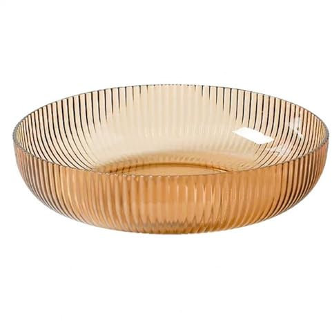 Hhmmei2024-23 Dessert Plates Salad Plates Dinner Plate Practical Food Prototype Dinner Plate Kitchen Tableware Household Glass Fruit Plate Dessert Plate Reusable Salad Bowl Dinner Plates(Yellow)