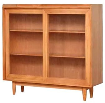Modernes Massivholz Sideboard Buffetschrank mit Stauraum für kleine Wohnung Wohnzimmer und Küche Nordic Style Dekomöbel