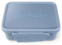 Satch Edelstahl Brotdosen Set mit Trennfach, BPA-frei, Spülmaschinenfest Nordic Light Blue - Hellblau