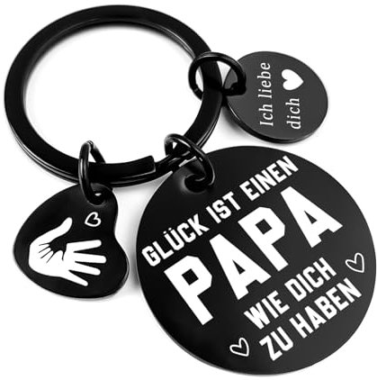 Happirra Vatertagsgeschenk für Papa, Papa Geschenk Geburtstag Schlüsselanhänger, du Wirst Immer Mein Held Sein, Geschenk Papa Täglich Kommunion Geschenk Vatertag