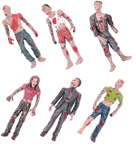 BESPORTBLE 1Satz Mini Zombie Figuren Realistische Bewegliche Walking Dead Action Figuren Für Sammler Halloween Deko Und Kreative Spiele