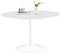 buybyroom Mesa de Comedor Redonda Moderna, Mesa de Bar, Escritorio para Cocina, Comedor, Sala de Estar y Oficina, para 4-6 Personas, Ø 120 cm, Blanco