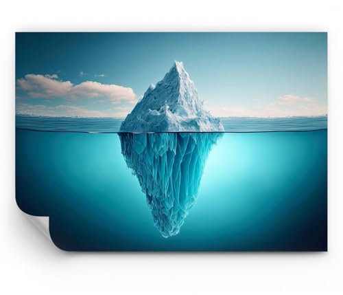 ARTTOR Fototapete Premium Canvas - Eisberg Wasser Gletscher - 100x70 cm - Fototapeten Tapeten Moderne Wand Dekoration XXL Wandtapete Motivtapeten Bildtapete Schlafzimmer Wohnzimmer - WF3AA100x70-5733