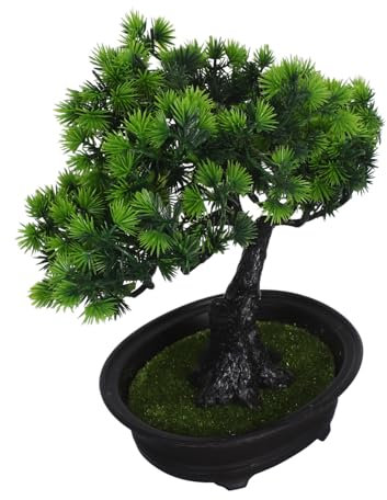 ULTECHNOVO Bonsai Artificiale Bonsai Finto Decorazione Da Fattoria Piante Finte Decorazioni Giapponesi Artificiali Bonsai Artificiali Alberi Di Pino Piante Finte Zen Pianta