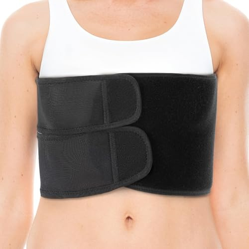 KUMOKUMOstone Cinturón de fijación de lesiones en las costillas para protección contra fracturas, envoltura de cinturón abdominal de compresión postoperatoria y soporte de pecho.