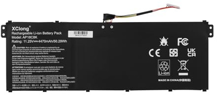 XClong AP18C8K Laptop Batterie pour Acer Aspire 5 A514-54-35WT 340N 5680 A514-54G A715-42G Swift 3 SF314-42 SF314-57 SF314-57G SF314-58 SF314-58G SF314-59 Chromebook 315 CB315-3H 514 CB514-1WT