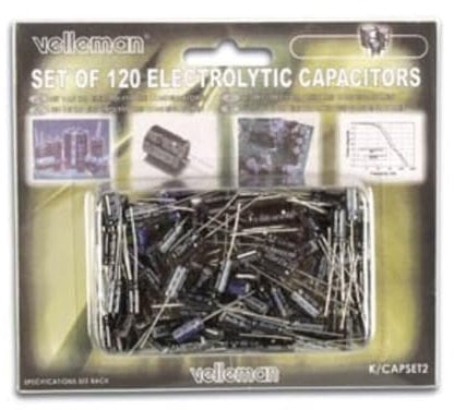 Velleman K/CAP2 Electrolytic Capacitor Set, Multi-Colour